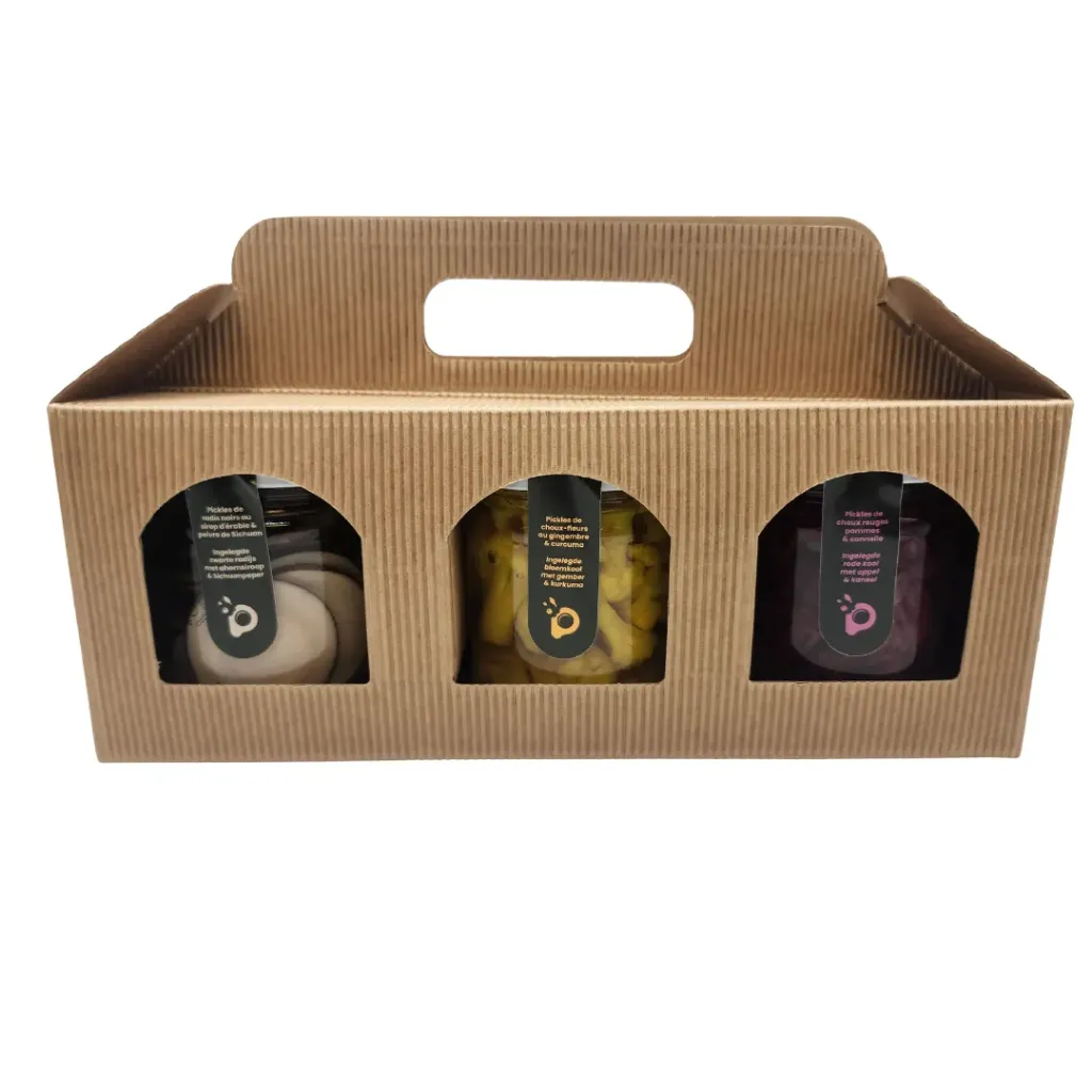 Pack trio découverte pickles (choux-fleurs, radis noir, choux-rouge)
