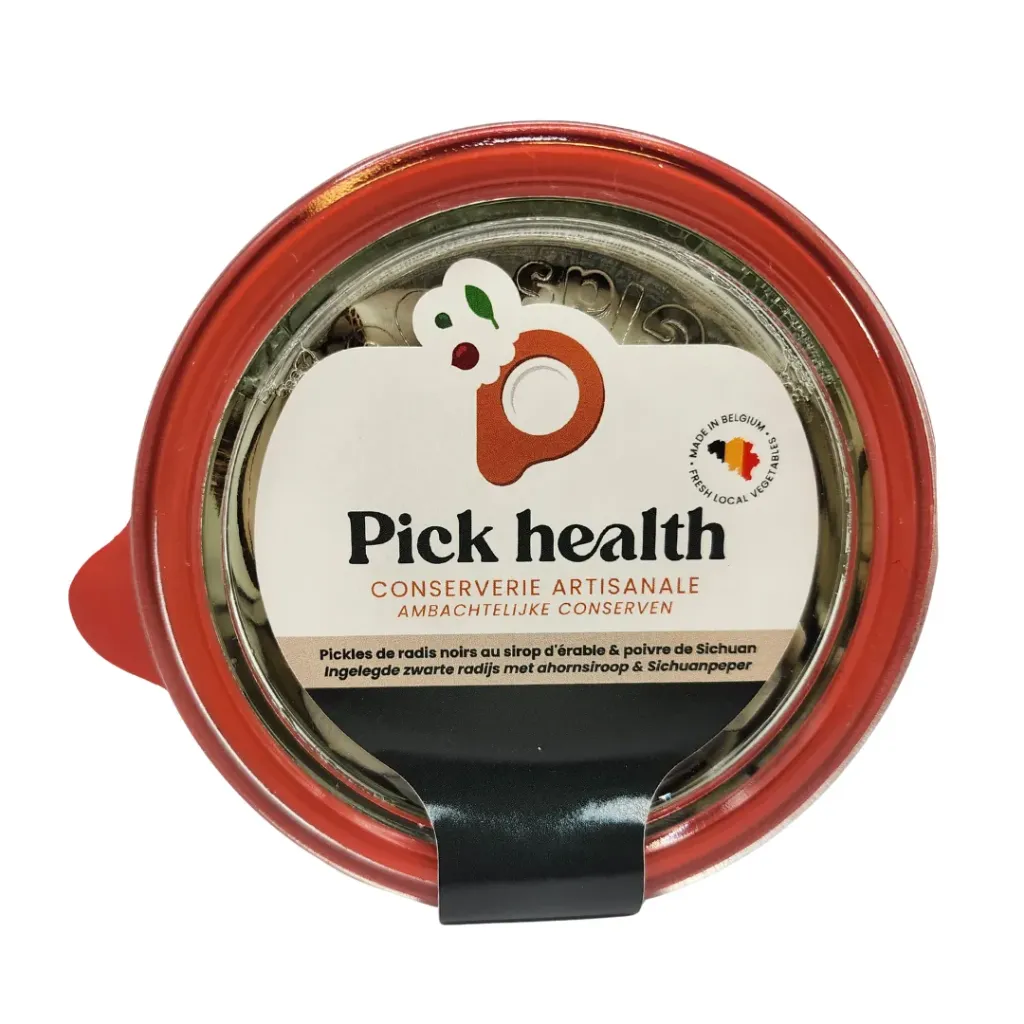 Pickles de radis noirs au sirop d'érable & poivre de sichuan